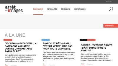 Screenshot of Arretsurimages.net