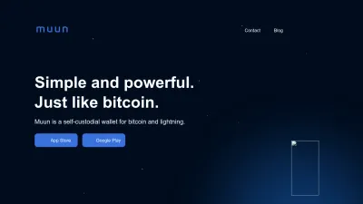 Screenshot preview of muun.com