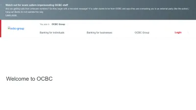 Screenshot of Ocbc.com