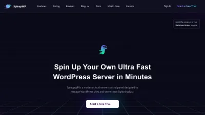 Screenshot of Spinupwp.com