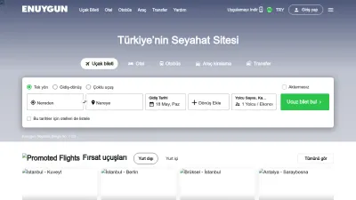 Screenshot of Enuygun.com