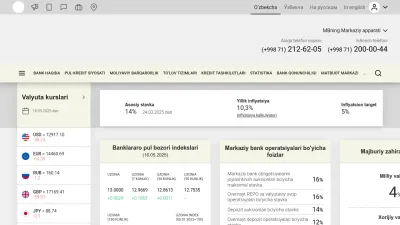 Screenshot of Cbu.uz