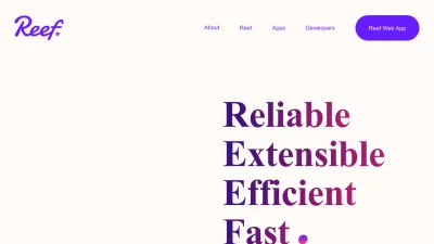 Screenshot of Reef.io