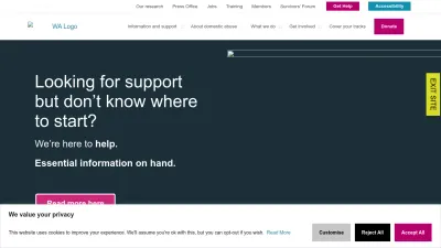 Screenshot of Womensaid.org.uk