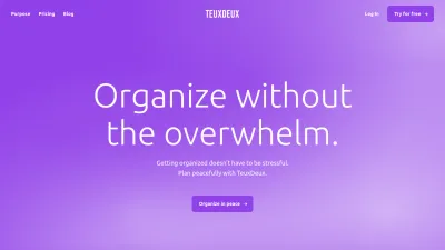 Screenshot of Teuxdeux.com
