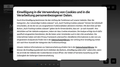 Screenshot of Unesco.de
