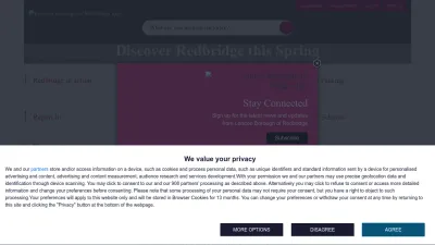 Screenshot of Redbridge.gov.uk
