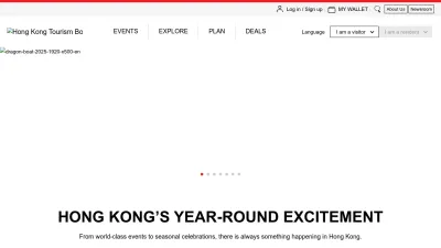 Screenshot of Discoverhongkong.com