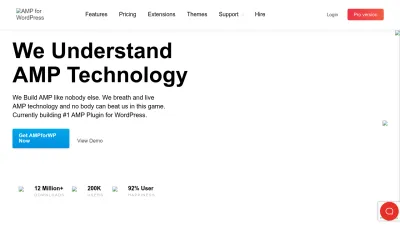 Screenshot of Ampforwp.com