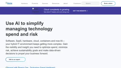 Screenshot of Flexera.com