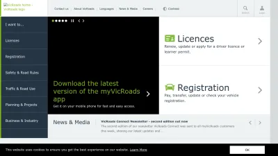 Screenshot of Vicroads.vic.gov.au