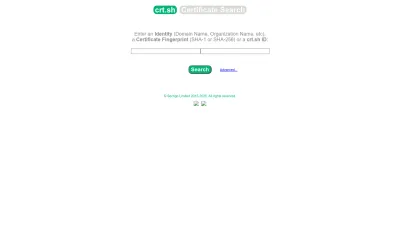 Screenshot of Crt.sh