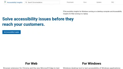 Screenshot preview of accessibilityinsights.io