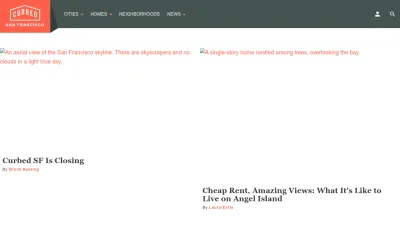 Screenshot preview of sf.curbed.com