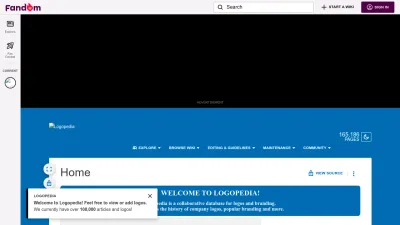 Screenshot of Logos.fandom.com