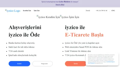 Screenshot preview of iyzico.com