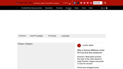 Screenshot of Fourfourtwo.com