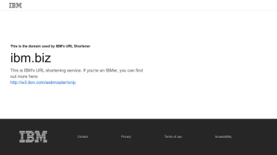 Screenshot of Ibm.biz
