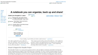 Screenshot of Chandlerproject.org