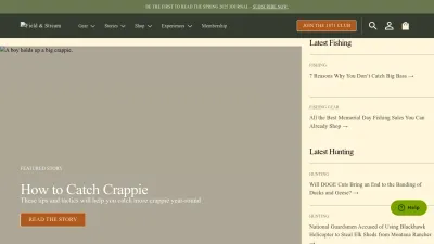 Screenshot of Fieldandstream.com