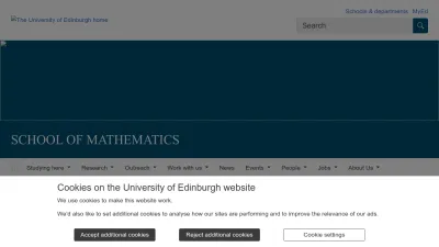 Screenshot of Maths.ed.ac.uk