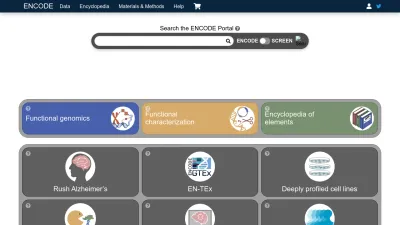 Screenshot preview of encodeproject.org
