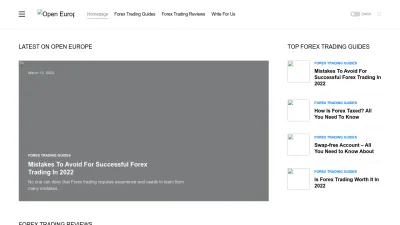 Screenshot of Openeurope.org.uk