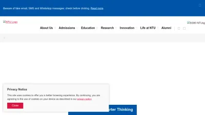 Screenshot of Www3.ntu.edu.sg