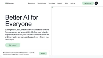 Screenshot of Mlcommons.org