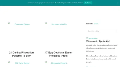 Screenshot preview of tipjunkie.com