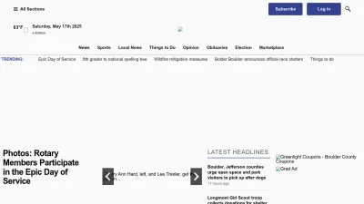 Screenshot of Dailycamera.com
