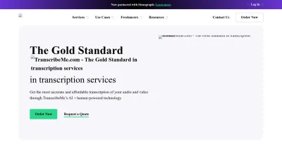 Screenshot of Transcribeme.com
