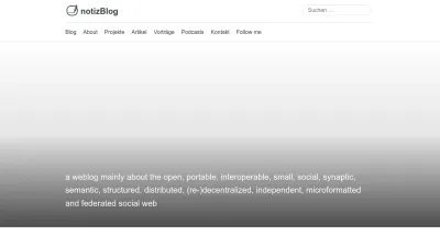 Screenshot of Notiz.blog