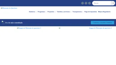 Screenshot of Municipiodequeretaro.gob.mx