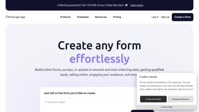 Screenshot of Forms.app