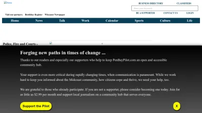 Screenshot of Penbaypilot.com