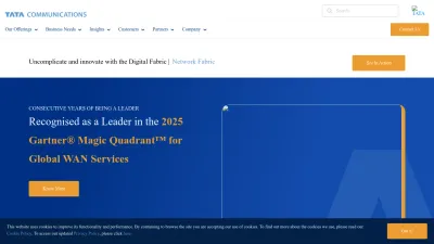 Screenshot of Tatacommunications.com