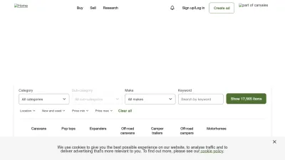 Screenshot of Caravancampingsales.com.au