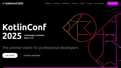 Screenshot of Kotlinconf.com