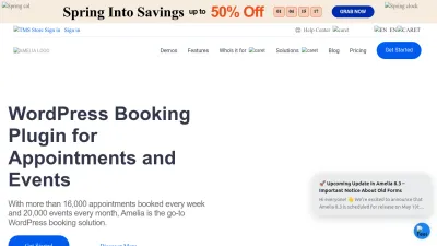 Screenshot of Wpamelia.com