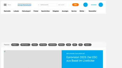 Screenshot of Donaukurier.de