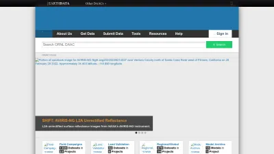 Screenshot of Daac.ornl.gov