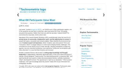 Screenshot of Windley.com