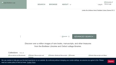 Screenshot of Digital.bodleian.ox.ac.uk