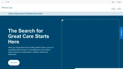 Screenshot of Bcbstx.com