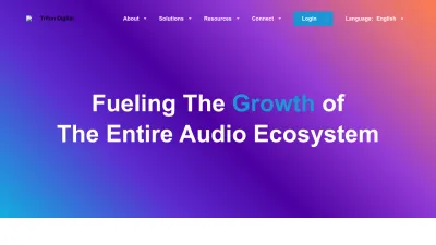 Screenshot of Tritondigital.com