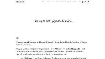 Screenshot of Danielmiessler.com