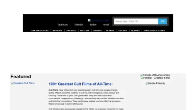 Screenshot of Filmsite.org