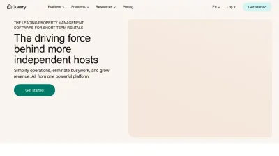 Screenshot preview of guesty.com