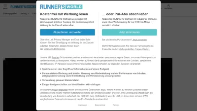 Screenshot of Runnersworld.de